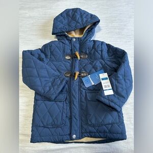 Perry Ellis Navy Quilted Jacket with Toggle Closures
